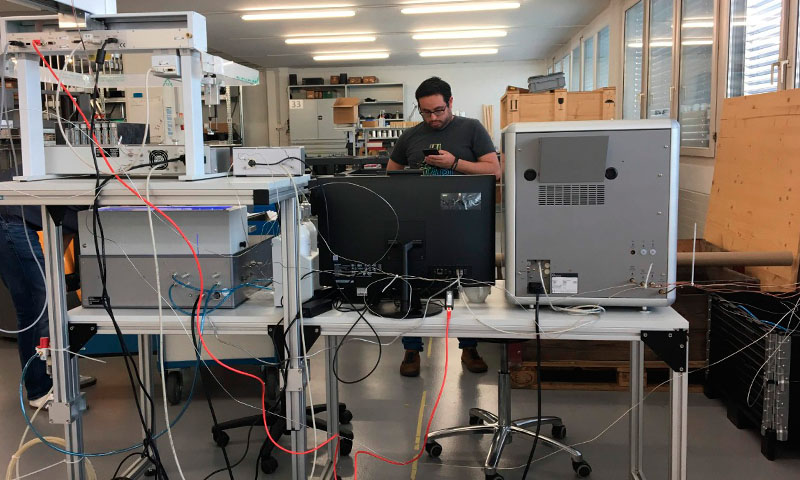NEXER researchers travel to Switzerland for a training in high-tech equipment for the measurement of ¹⁴C